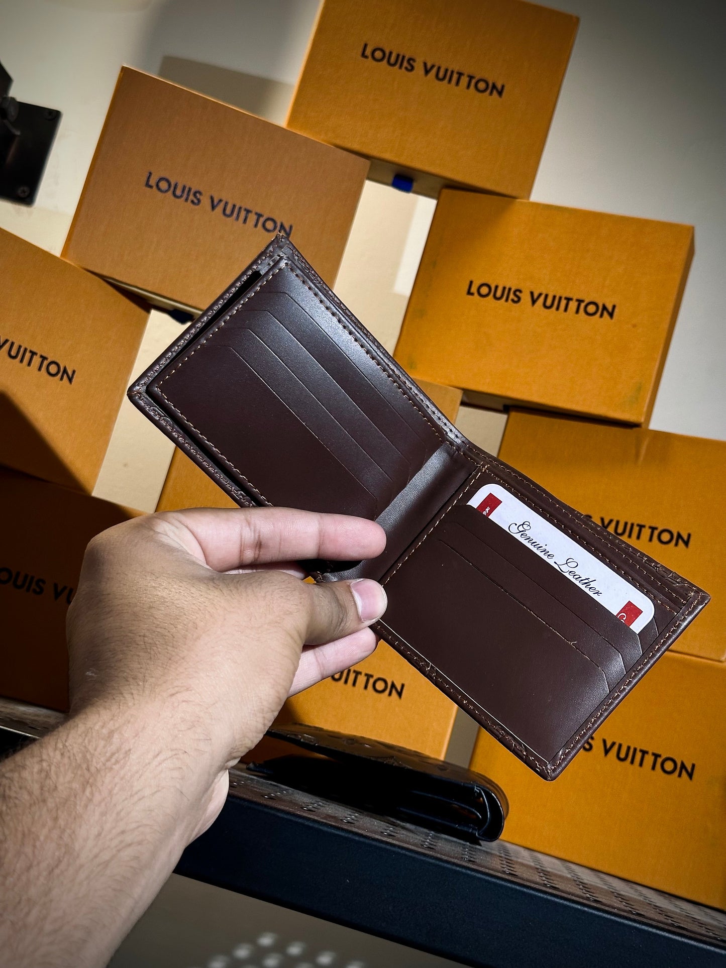 LV genuine Leather